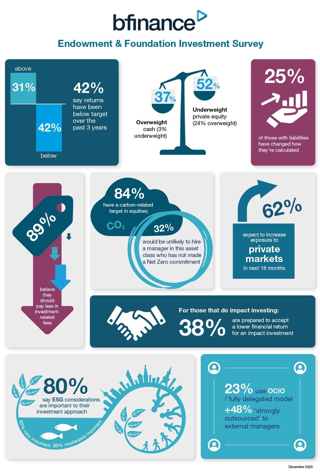 Endowment & Foundation Investment Survey Infographic